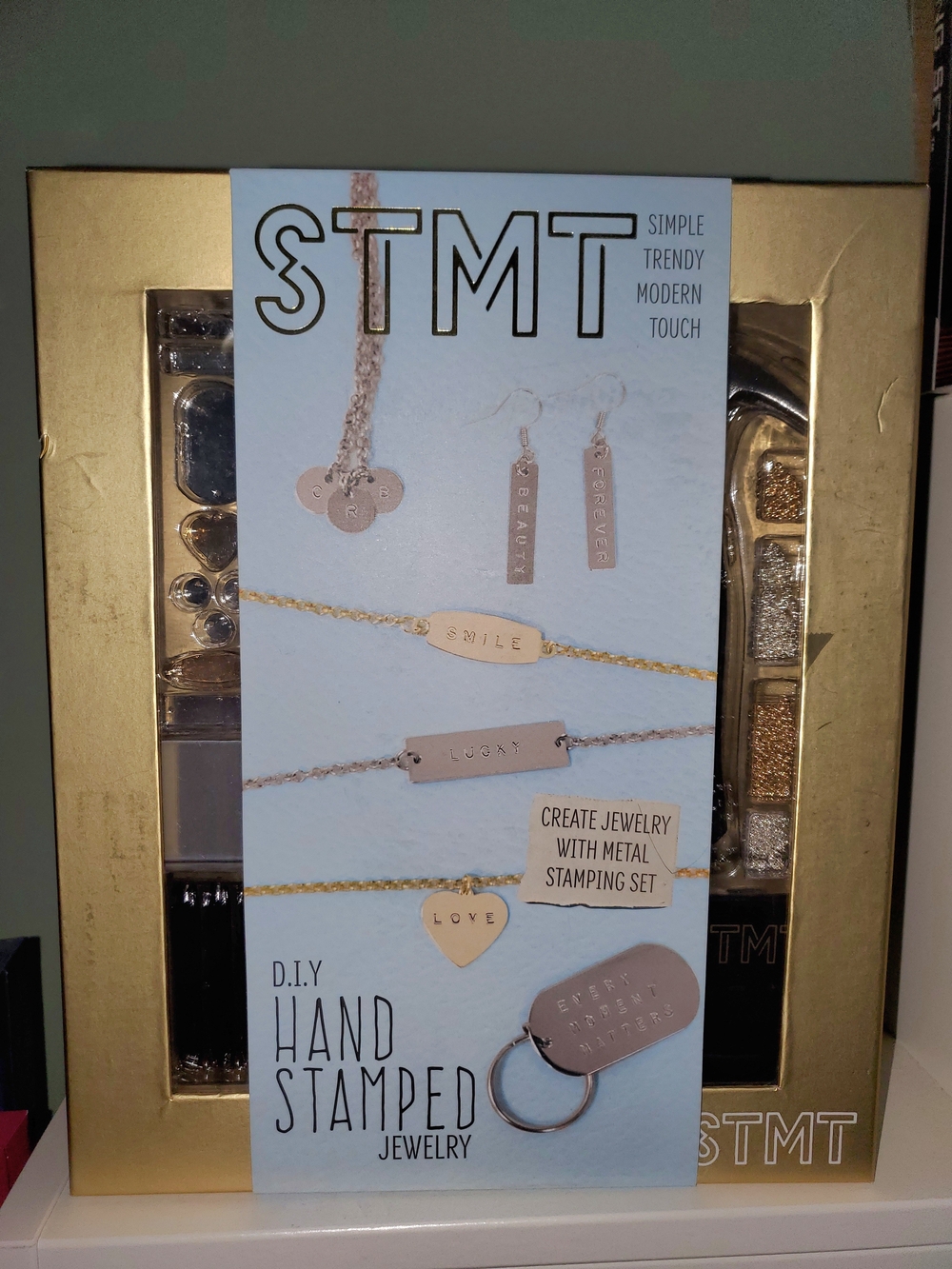 D.I.Y. Hand Stamped Jewelry Kit — Gold-Tone